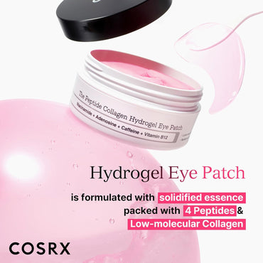 under Eye Mask, Peptide Collagen Hydrogel Eye Patch for Puffy Eyes and Dark Circles, 60 under Eye Patches, Korean Skin Care