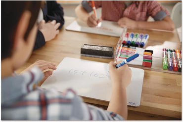 Low Odor Dry Erase Markers Ultra-Fine Tip Assorted Colors 8 Count