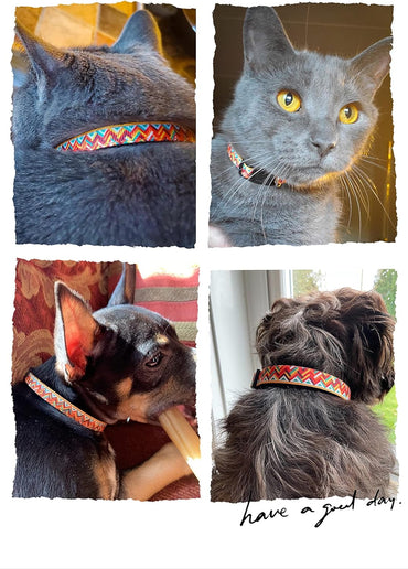 Pet Supplies, (Machu Picchu) Cat Collar, Dog Collar, Cat Leash, Dog Leash, Cat Harness, Dog Harness, Small Dog Collar, Medium Dog Collar, Large Dog Collar (Pet Collar, S)