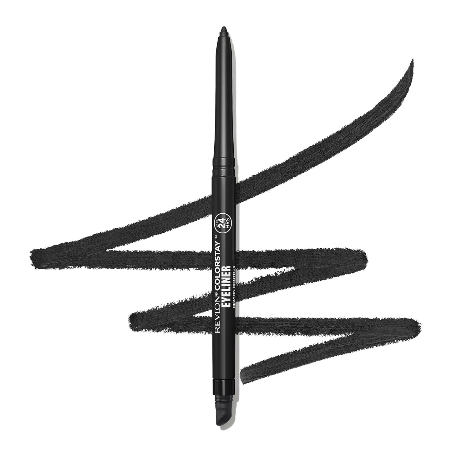 Colorstay Pencil Waterproof Eyeliner, Smudge-Proof, Eye Makeup with Built-In Sharpener, 201 Black, 0.01 Oz