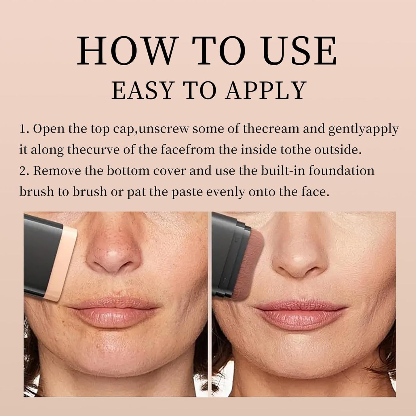 Face Foundation Contour Stick Long-Wear Lightweight Brighten Stick Blemish Contouring Face Concealer Beauty Makeup 02#NATURAL