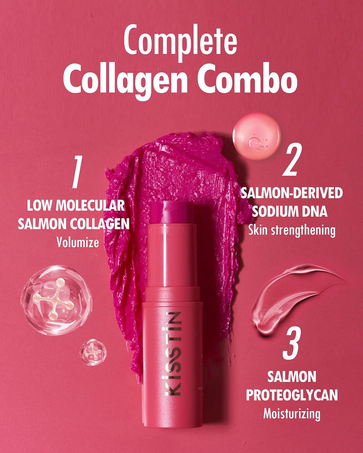 Kisstin Balm - Skin-Refining Face Moisturizer & Makeup Stick | Nourishing Beauty Moisturizer Stick | Makeup-Enhancing Glow Balm (0.32 Oz)