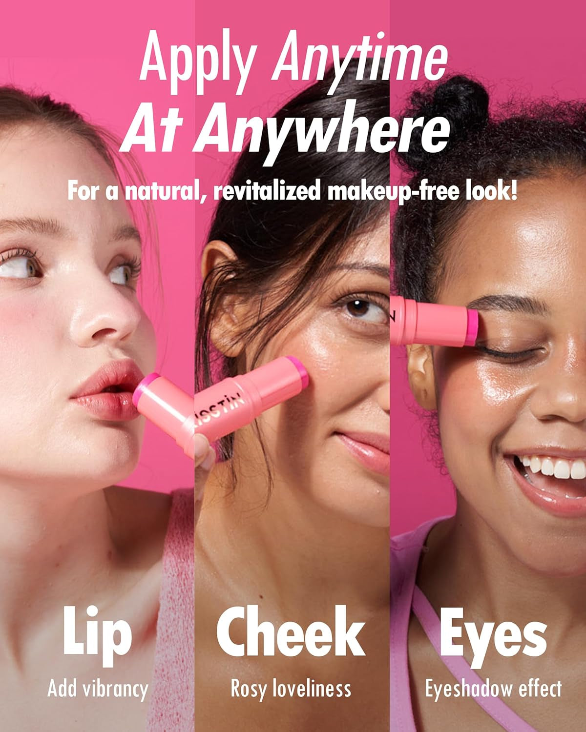 Kisstin Balm - Skin-Refining Face Moisturizer & Makeup Stick | Nourishing Beauty Moisturizer Stick | Makeup-Enhancing Glow Balm (0.32 Oz)