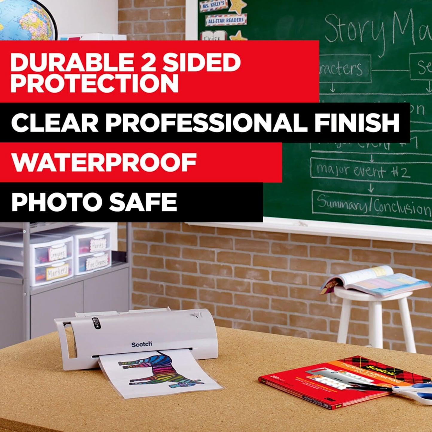 Thermal Laminating Pouches, for Use with Thermal Laminators, 8.9 X 11.4 Inches, Letter Size Sheets, 100-Pack