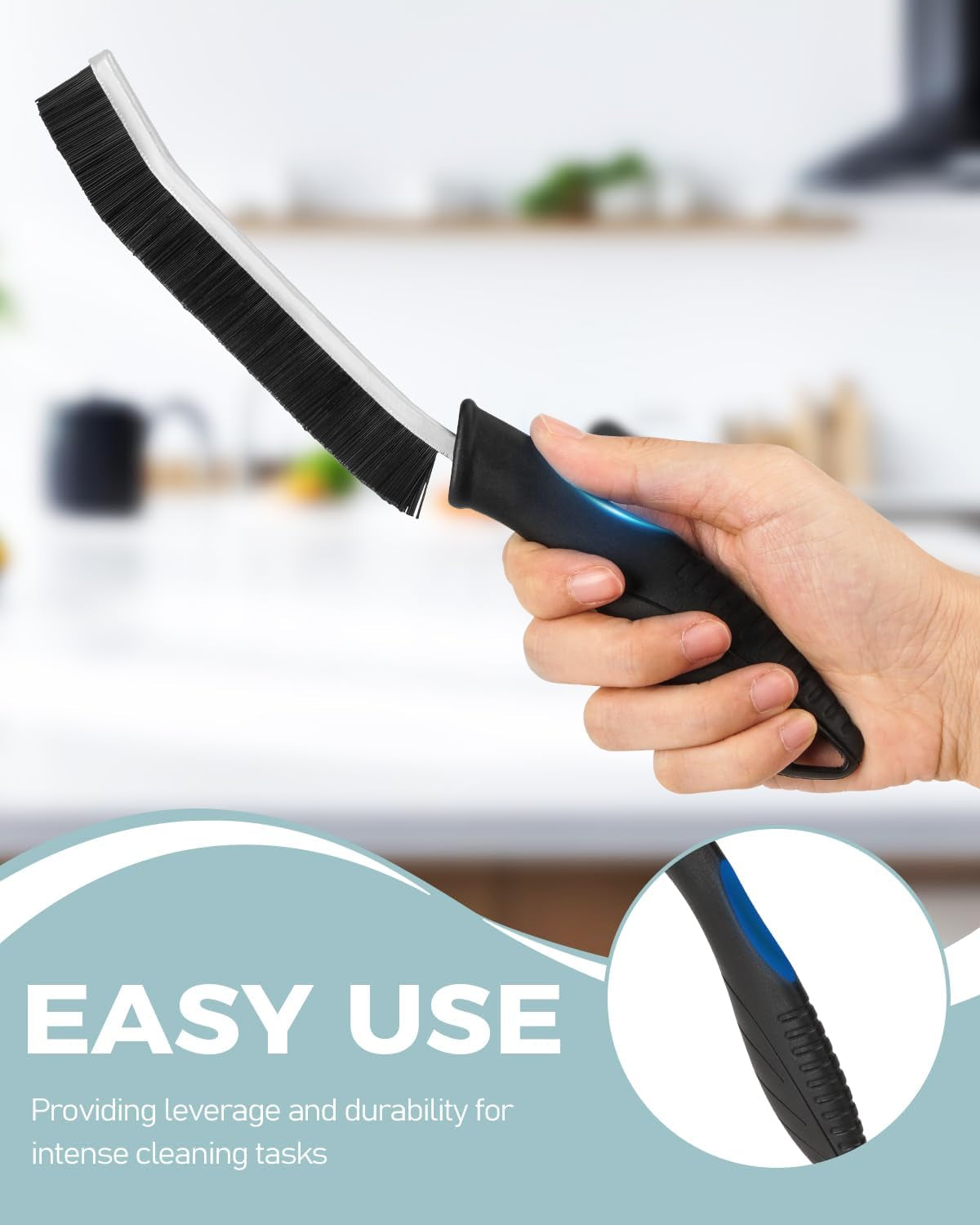 Crevice Cleaning Brush - Grout Scrub Brush, House Cleaning Supplies, Gap Cleaning Tools, Home Essentials, Gifts for Women Men, Hard Bristle Crevice Cleaner Brush for Household Use, Bathroom