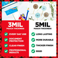 Thermal Laminating Pouches, for Use with Thermal Laminators, 8.9 X 11.4 Inches, Letter Size Sheets, 100-Pack