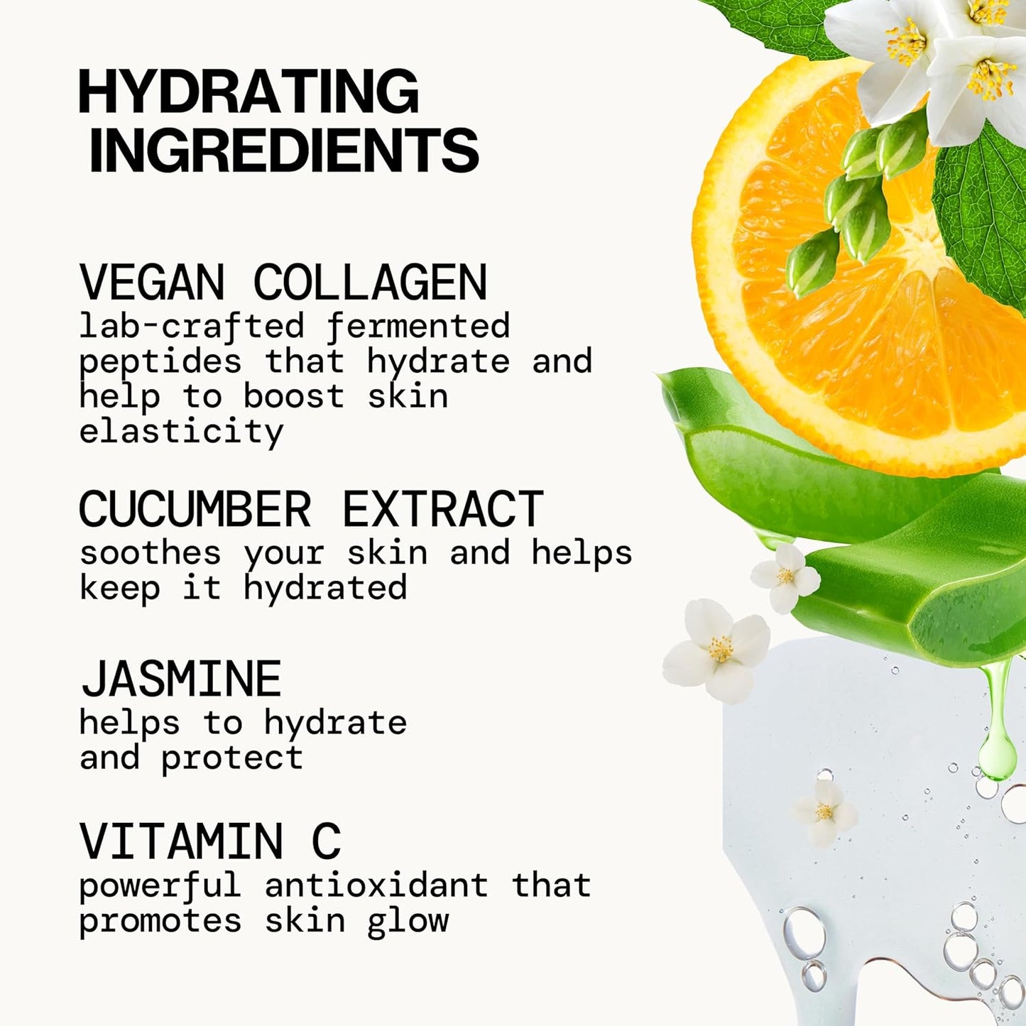 Beauty Vegan Collagen Hydrating Setting Mist – Hydrating Illuminating Face Primer for Dewy Skin, W/Vegan Collagen & Squalane for Radiant Glow, Soft-Focus Pore Blurring Makeup Base