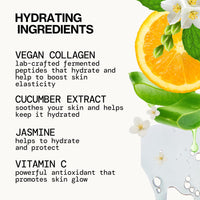 Beauty Vegan Collagen Hydrating Setting Mist – Hydrating Illuminating Face Primer for Dewy Skin, W/Vegan Collagen & Squalane for Radiant Glow, Soft-Focus Pore Blurring Makeup Base