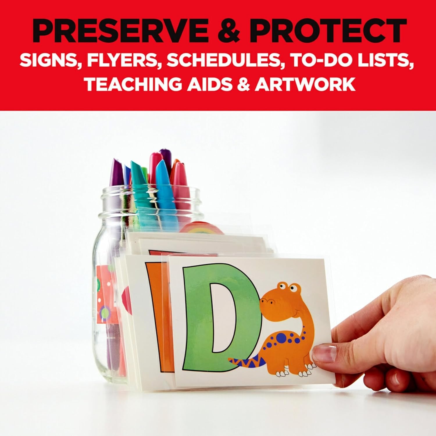 Thermal Laminating Pouches, for Use with Thermal Laminators, 8.9 X 11.4 Inches, Letter Size Sheets, 100-Pack