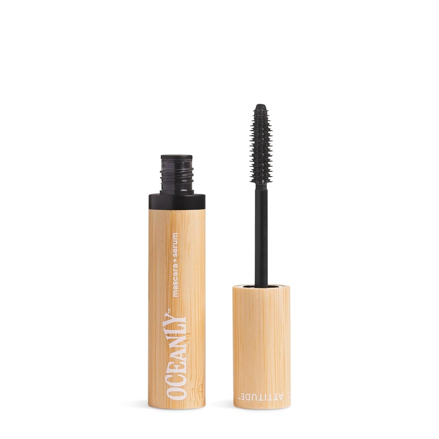 Oceanly Serum Infused Mascara, EWG Verified, Eye Lash Serum, Length + Volume, Vegan Beauty and Makeup, Black, 0.24 Oz