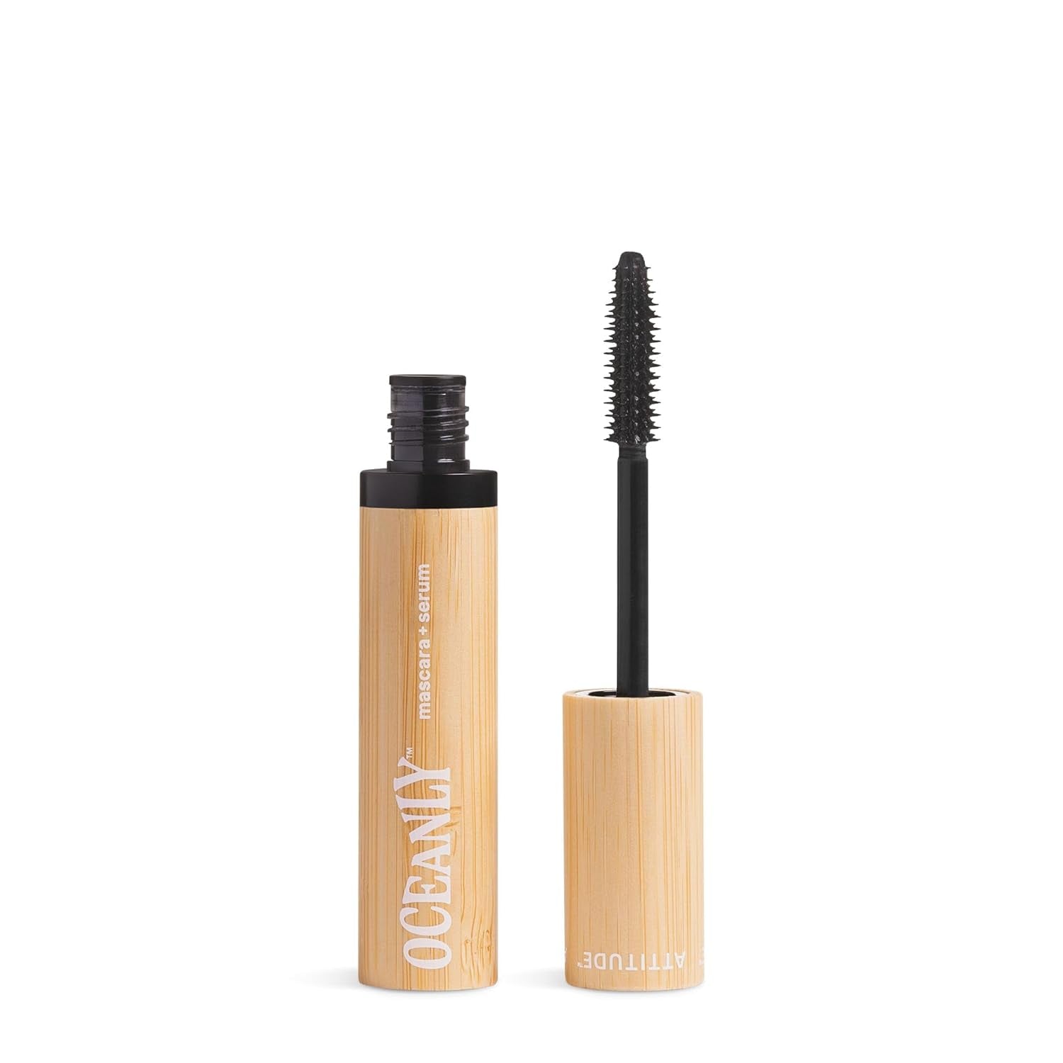 Oceanly Serum Infused Mascara, EWG Verified, Eye Lash Serum, Length + Volume, Vegan Beauty and Makeup, Black, 0.24 Oz