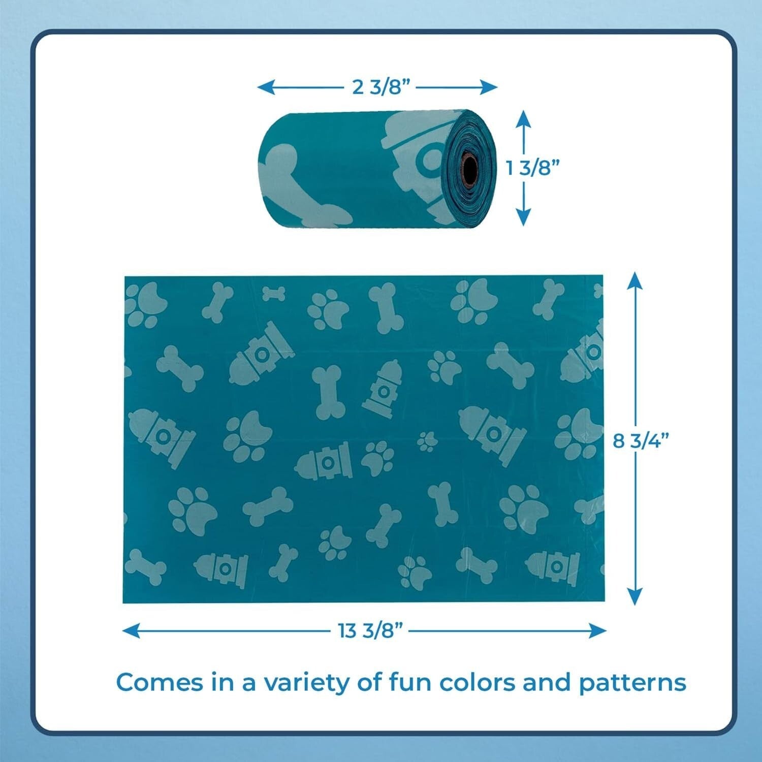 Best Pet Supplies Dog Poop Bags for Waste (150 Bags) Leak Proof, Tear Resistant