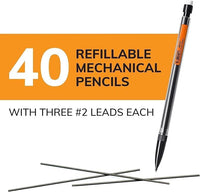 Xtra Smooth Mechanical Pencil with 0.7 Mm Medium Point, Refillable and Retractable, 40-Count Pack