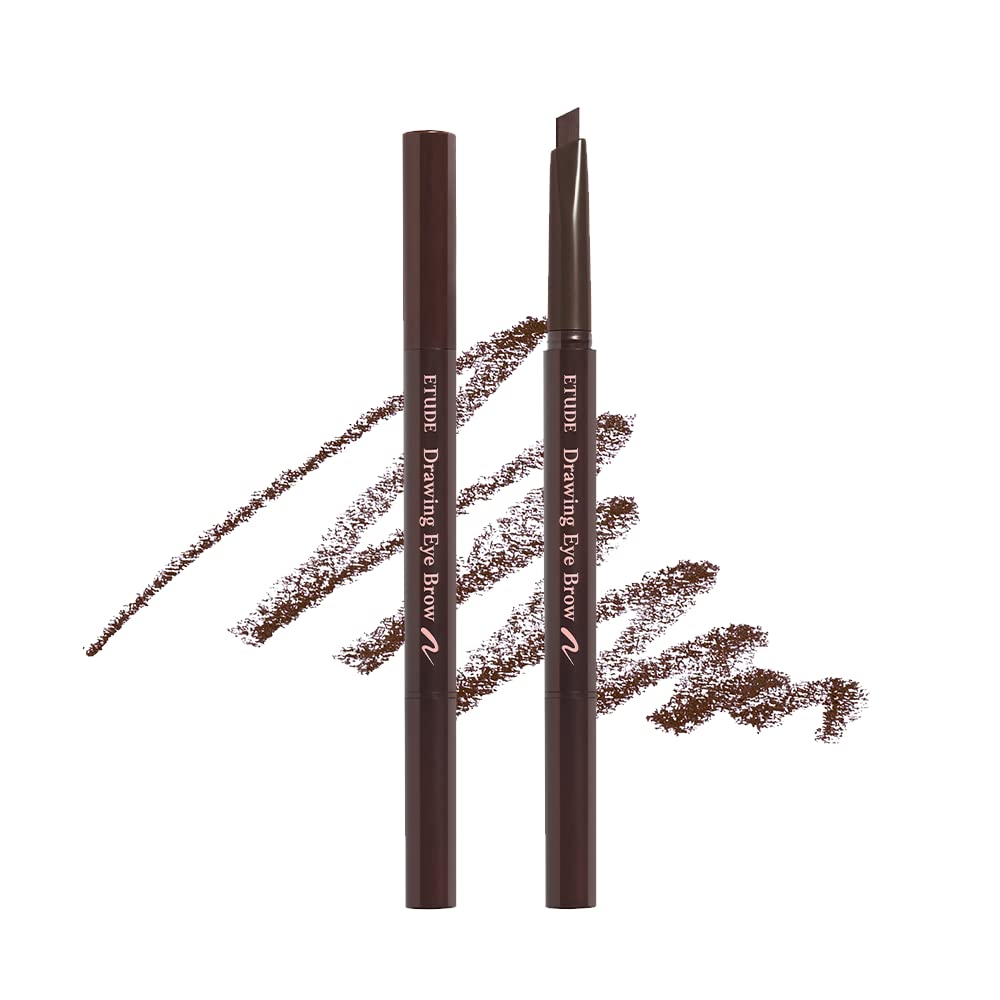 Drawing Eye Brow, Eyebrow Pencil, Microblading, Long Lasting, Soft Textured Natural Daily Look, Korean Makeup, Beauty, Brown (0.008 Ounce)