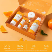 Skin Care Set Vitamin C Women Beauty Gift Sets Skin Care Kit with Cleanser, Toner, Serum, Eye Cream, Face Cream Travel Kit for Women Teen Girls Mom Daughter Birthday Tsa-Friendly Sizes 5Pcs