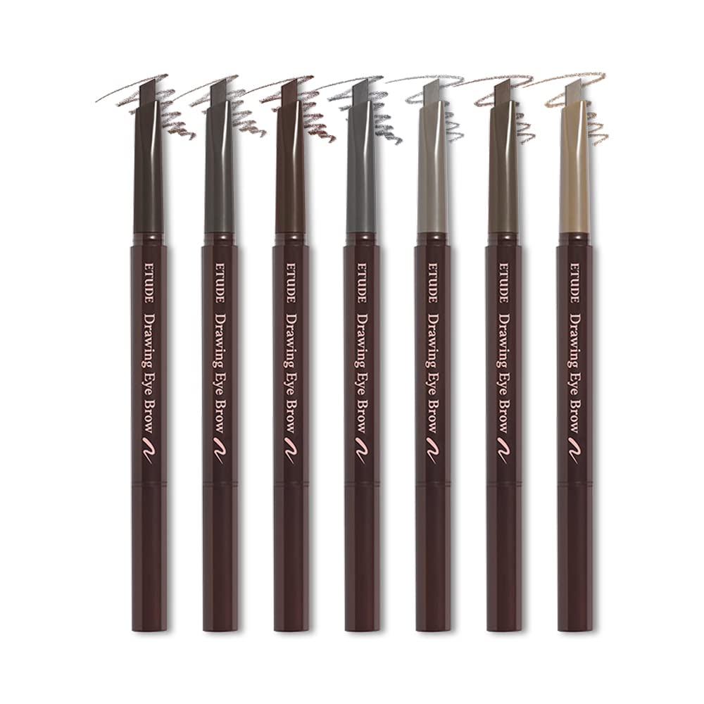 Drawing Eye Brow, Eyebrow Pencil, Microblading, Long Lasting, Soft Textured Natural Daily Look, Korean Makeup, Beauty, Brown (0.008 Ounce)