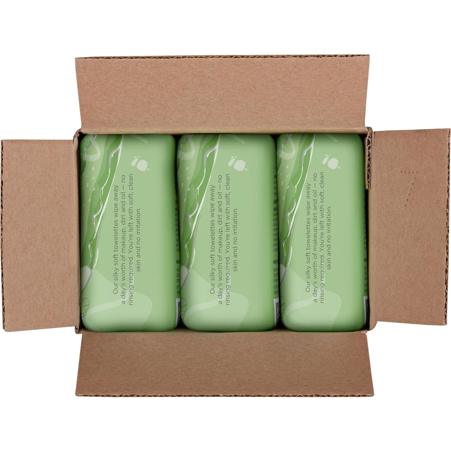 Back to School Dorm Essentials, Aloe Vera Face Wipes, for Sensitive Skin, Soothing Makeup Remover & Facial Cleansing Towelettes, 30 Ct. (3-Pack)