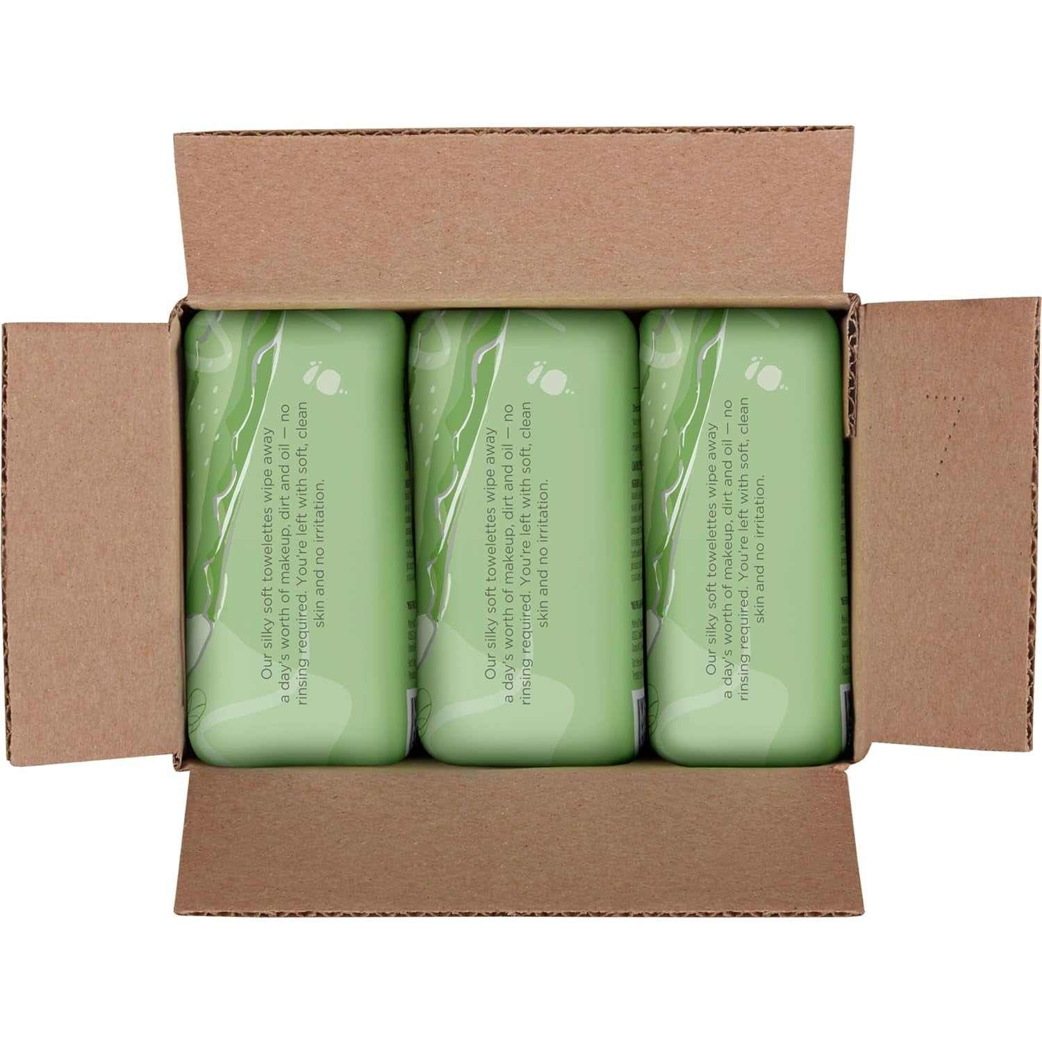 Back to School Dorm Essentials, Aloe Vera Face Wipes, for Sensitive Skin, Soothing Makeup Remover & Facial Cleansing Towelettes, 30 Ct. (3-Pack)