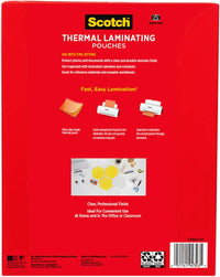 Thermal Laminating Pouches, for Use with Thermal Laminators, 8.9 X 11.4 Inches, Letter Size Sheets, 100-Pack