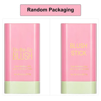 Multi-Use Makeup Blush Stick,Beauty Solid Moisturizer Stick,Waterproof Natural Nude Makeup,Tinted Solid Moisturizer Stick for Eyes Lips Cheek(1#Shy Pink)