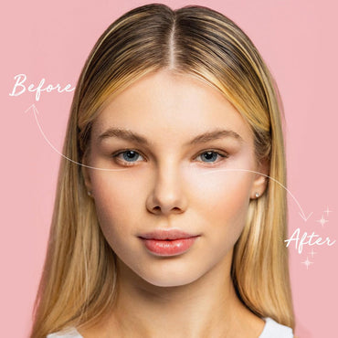 under Eye Brightener, Conceal, Brightens, Reduces Appearance of Dark Circles, with Caffeine Peptides & Vitamin E, Tired Skin Color Correcting Brightener & Primer, Light to Medium (Soft Pink)