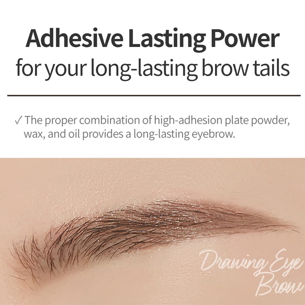 Drawing Eye Brow, Eyebrow Pencil, Microblading, Long Lasting, Soft Textured Natural Daily Look, Korean Makeup, Beauty, Brown (0.008 Ounce)