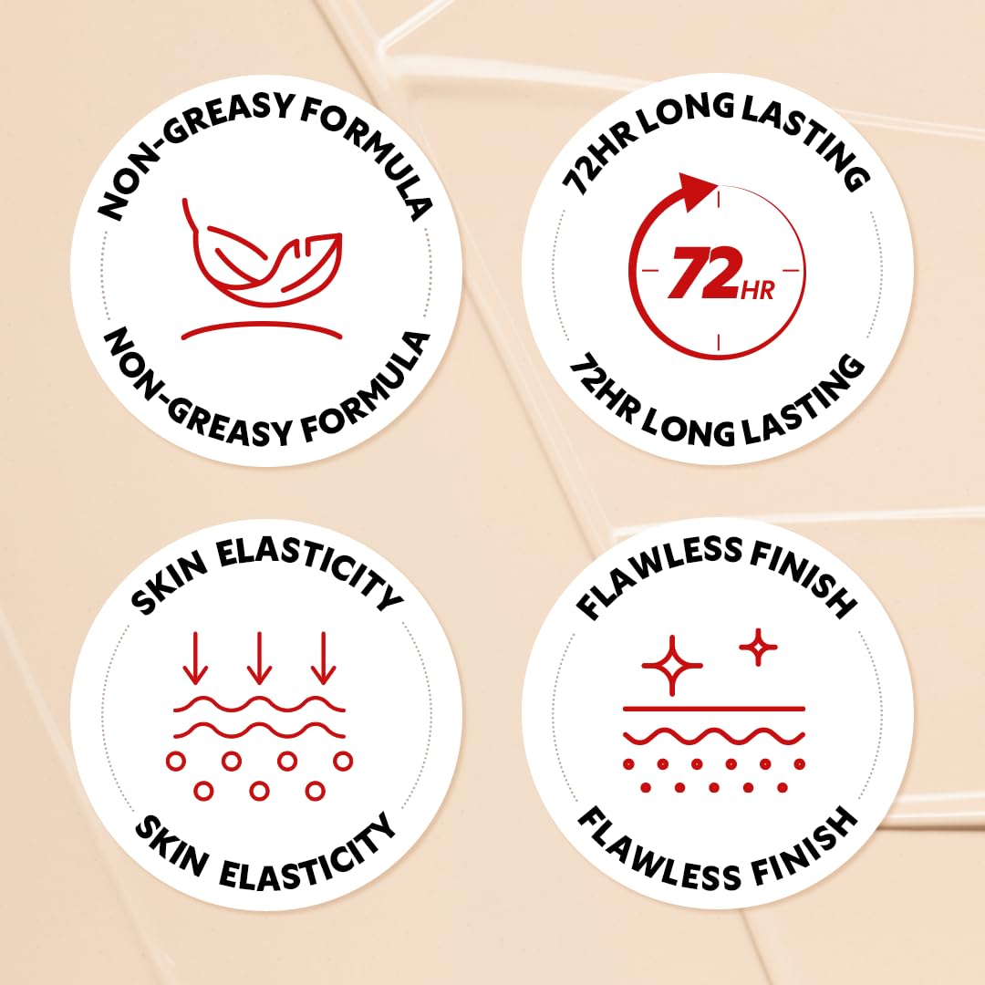 [*Mini Size*]  Mask Fit Red Cushion Foundation | Full Coverage, Weightless, Skin Fit, Satin Glow Finish, Korean Makeup BB Foundation, Beauty, Tattoo Cover Up, Buildable (#23N Sand / 0.15 Fl Oz)