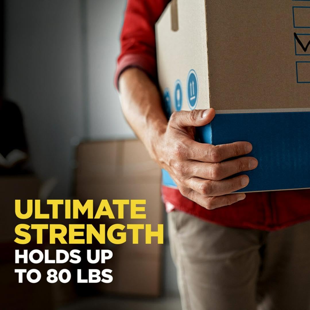 Heavy Duty Shipping Packaging Tape, 6 Rolls with Dispenser, 1.88" X 22.2 Yd, 1.5" Core, Great for Packing, Shipping & Moving, Clear (142-6)