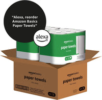 2-Ply Flex-Sheets Paper Towels, 12 Basics Rolls = 32 Regular Rolls, Everyday Value with 150 Sheets per Roll