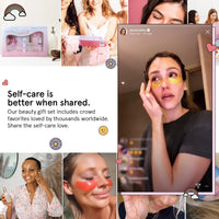 Award Winning Skin Care Set - Gifts for Women - Travel Size Toiletries with Eye Masks, Hyaluronic Acid Serum, Lip Balm & More - Bridesmaids, Birthdays, Teen Girl Gifts - Vegan Self Care