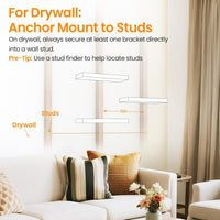 Floating Shelves for Wall, Wall Mounted Rustic Wood Shelves for Bathroom, Bedroom, Living Room, Kitchen, Hanging Shelf for Books/Storage/Room Decor with 22Lbs Capacity (Black, Set of 3, 15.7In)