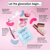 Award Winning Skin Care Set - Gifts for Women - Travel Size Toiletries with Eye Masks, Hyaluronic Acid Serum, Lip Balm & More - Bridesmaids, Birthdays, Teen Girl Gifts - Vegan Self Care