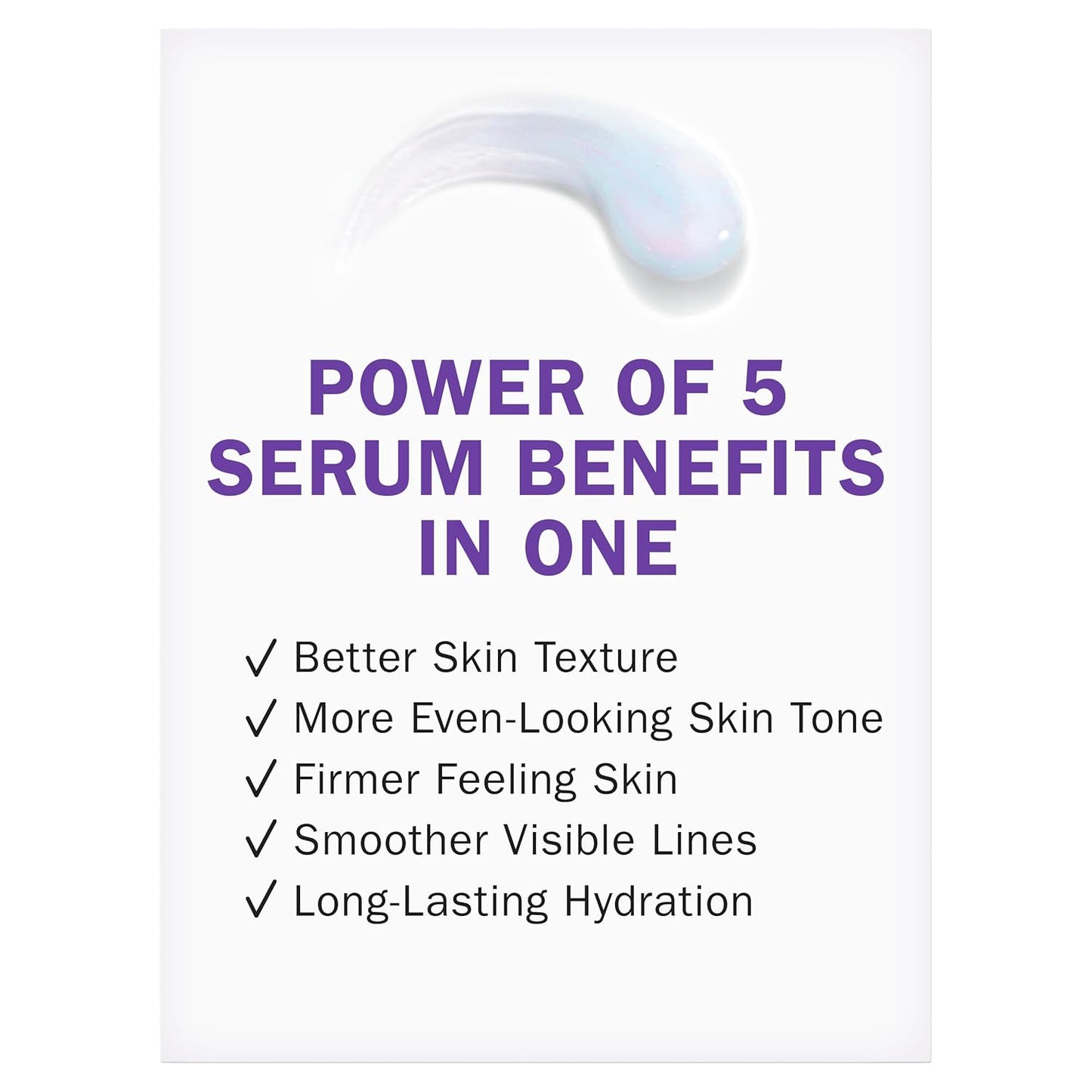 Super Serum - Niacinamide, Vitamin C & E, Collagen Peptide, AHA - 5-In-1 Skin Care Benefits for Face - Healthy Glow, Brightening, Hydrating, Smoothing, Firming, Evens Tone, Anti-Aging, 1.0 Oz