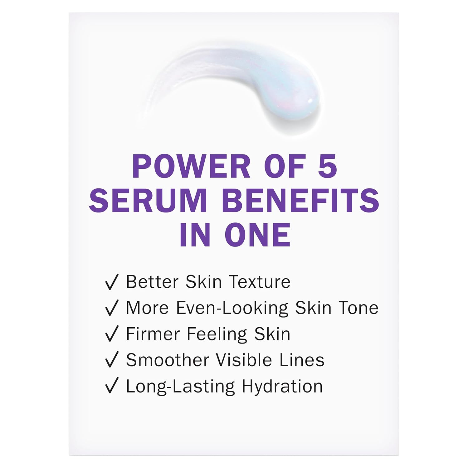 Super Serum - Niacinamide, Vitamin C & E, Collagen Peptide, AHA - 5-In-1 Skin Care Benefits for Face - Healthy Glow, Brightening, Hydrating, Smoothing, Firming, Evens Tone, Anti-Aging, 1.0 Oz