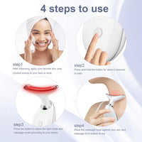 Facial Massager,7 Color LED Light Therapy for Face and Neck,Portable Beauty Skin Care Tools