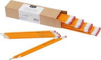 Woodcased Classroom 2 Pencils with Erasers, Pre-Sharpened, HB Lead, Value Pack of 30 Count, Orange