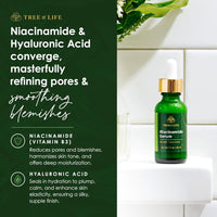 Niacinamide Vitamin B3 Serum, Hydrating Face Oil for Dark and Age Spots, Tightens Pores, Facial Serums for Sensitive Skin Care with Hyaluronic Acid and Vitamin E, 2 Fl Oz