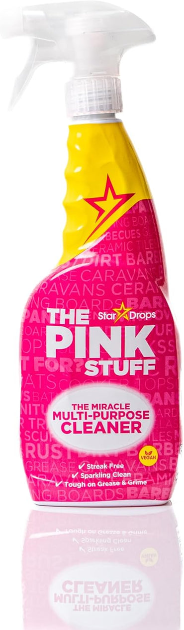 the Pink Stuff Miracle Multi-Purpose Cleaner – Removes Grease, Grime, and Stains on Kitchens, Bathrooms, Floors, and More, 25 Fl Oz