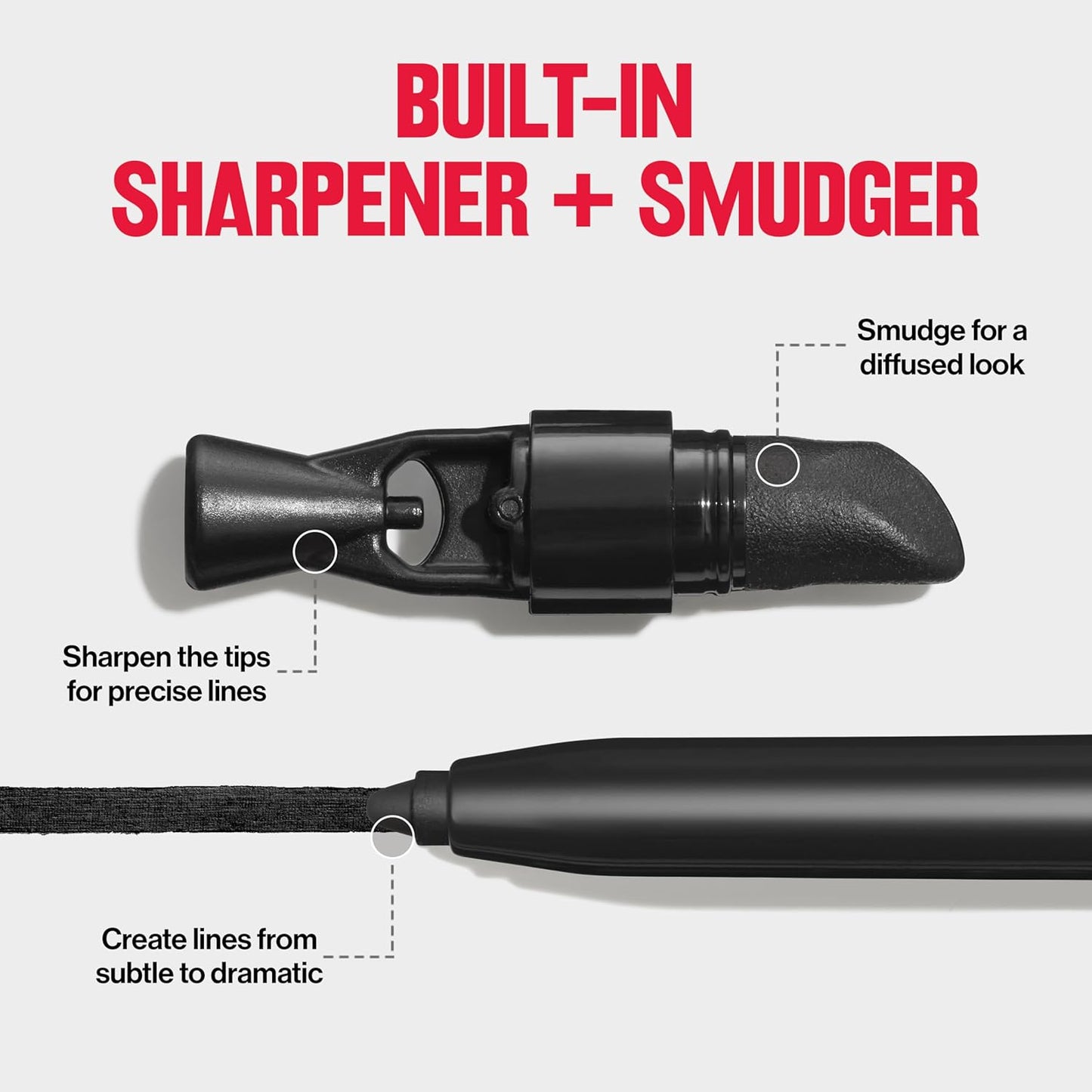 Colorstay Pencil Waterproof Eyeliner, Smudge-Proof, Eye Makeup with Built-In Sharpener, 201 Black, 0.01 Oz