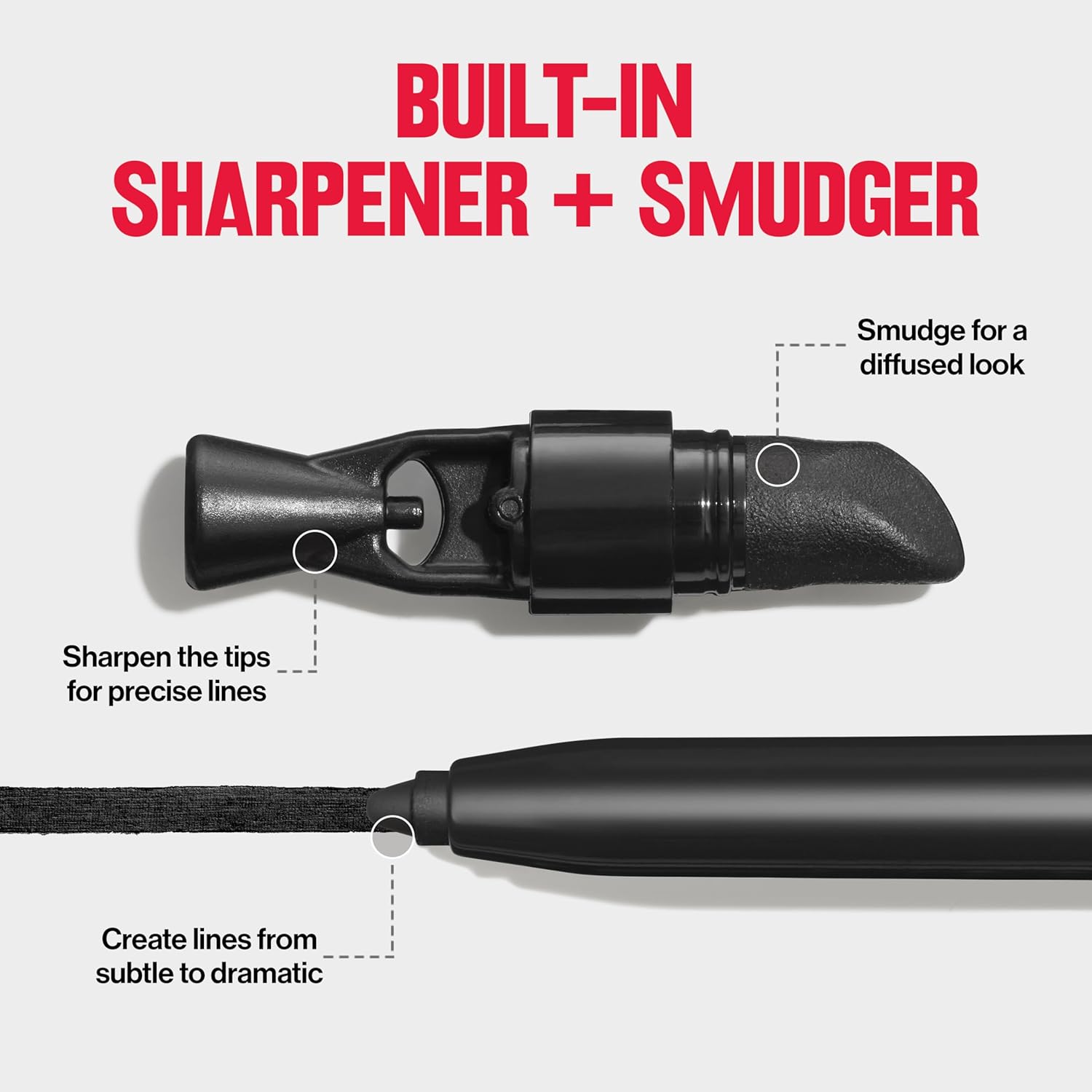 Colorstay Pencil Waterproof Eyeliner, Smudge-Proof, Eye Makeup with Built-In Sharpener, 201 Black, 0.01 Oz