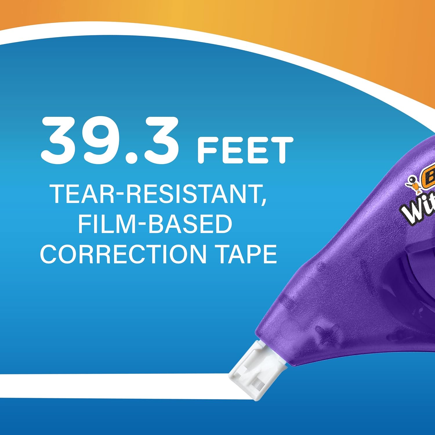 Wite-Out Brand EZ Correct Correction Tape, 19.8 Feet, 4-Count Pack of White Correction Tape, Fast, Clean and Easy to Use Tear-Resistant Tape Office or School Supplies