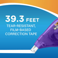 Wite-Out Brand EZ Correct Correction Tape, 19.8 Feet, 4-Count Pack of White Correction Tape, Fast, Clean and Easy to Use Tear-Resistant Tape Office or School Supplies