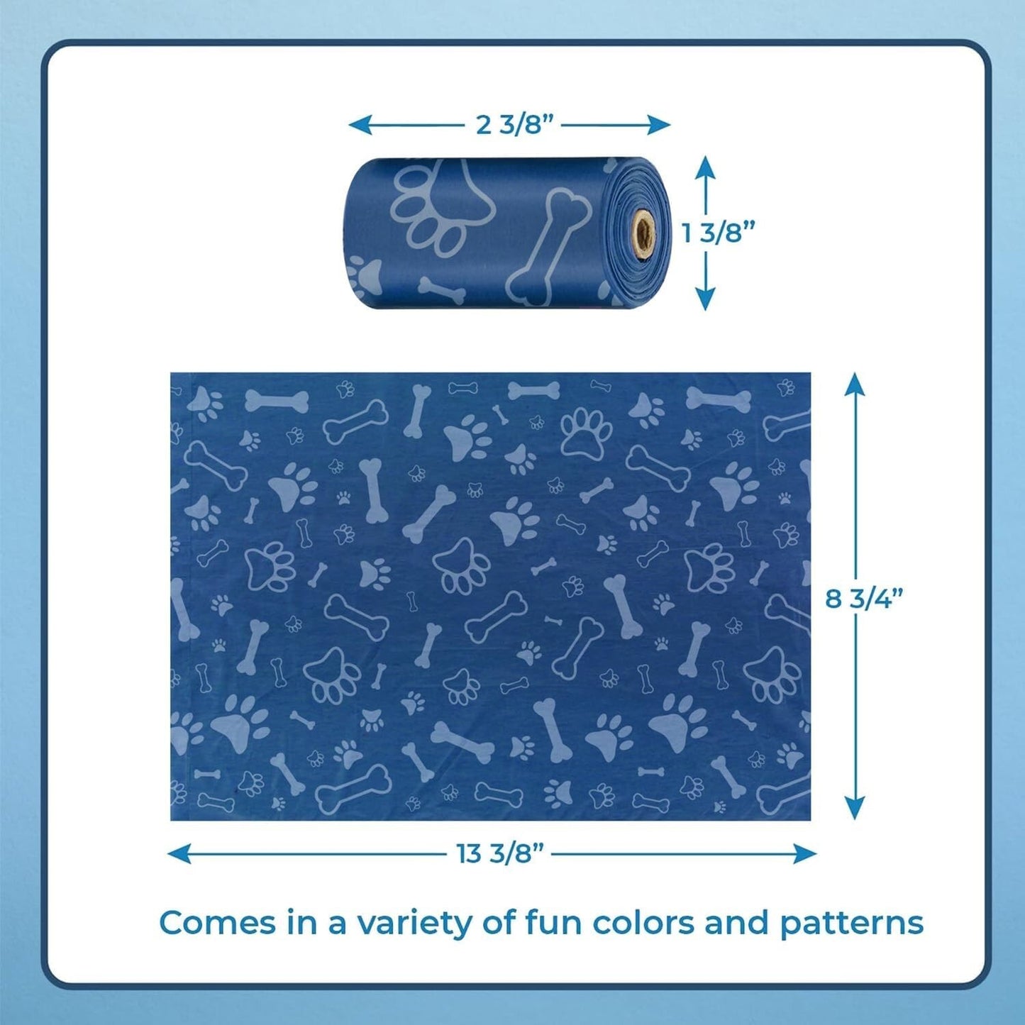 Best Pet Supplies Dog Poop Bags for Waste (150 Bags) Leak Proof, Tear Resistant