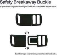 Pet Supplies, Designer Collection Cat Collar, XXS, Pink, Aloha Hawaii Pattern, Safety Breakaway Buckle, Built-In Bell, Suitable for Small, Medium, Large Dogs and Cats