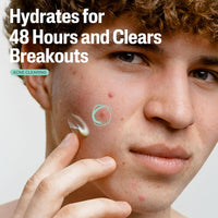 Face Moisturizer, Gentle Clear Mattifying Acne Moisturizer with 0.5% Salicylic Acid, Hydrates and Treats Sensitive Acne Prone Skin, Skin Care for Sensitive Skin, 3Oz