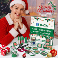 Makeup Advent Calendar 2025, 24 Days Christmas Makeup Gift Set for Adult Women & Teen Girls,  2025 Xmas Countdown Calendar Beauty & Cosmetics Holiday Surprise Make up Gift Kits for Women Full Kit