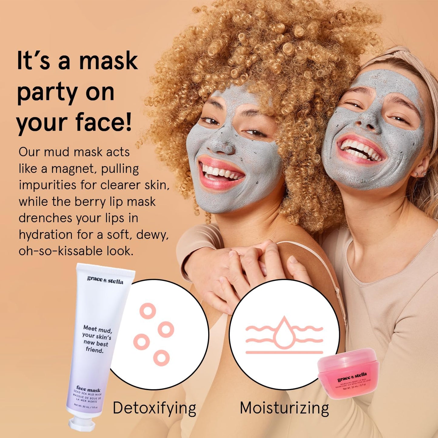 Award Winning Skin Care Set - Gifts for Women - Travel Size Toiletries with Eye Masks, Hyaluronic Acid Serum, Lip Balm & More - Bridesmaids, Birthdays, Teen Girl Gifts - Vegan Self Care