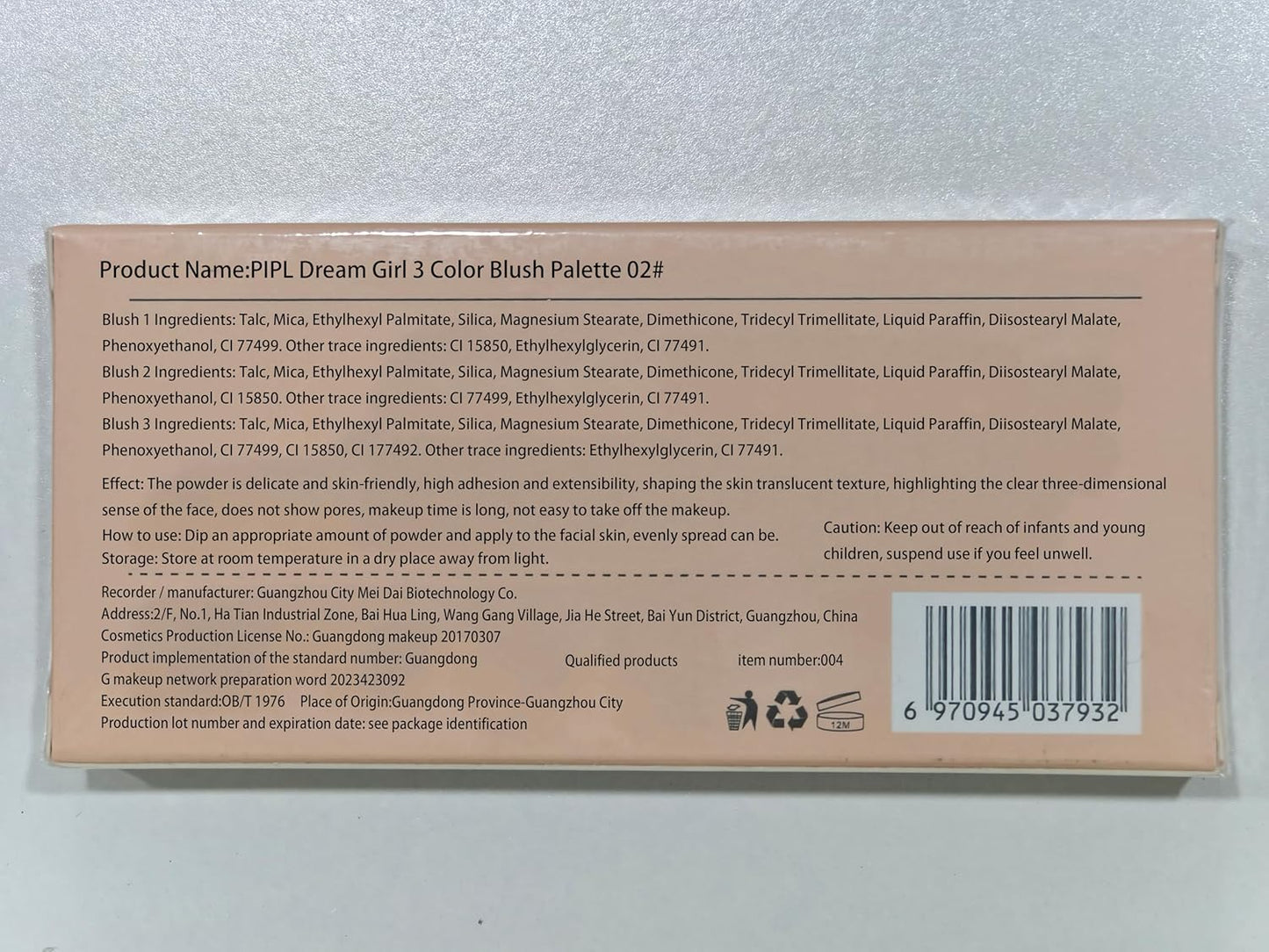 3 Color Matte Pink Blush Palette with Brush, Long Lasting Cheek Makeup, Light and Smooth Blush Powder for Face Beauty