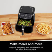 | Air Fryer | 4-In-1 Pro Air Fry, Roast, Reheat, Dehydrate | 5QT Capacity Fits up to 4Lbs of French Fries | 400F Max Temp | Nonstick Basket & Crisper Plate | 120V | Grey | AF141