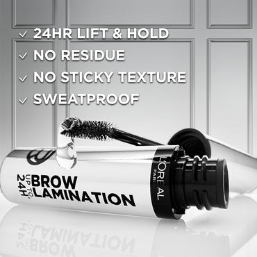 Infallible up to 24H Wear Brow Lamination, Water-Resistant Longwear Eyebrow Gel Make Up, Clear/Transparent, 0.16 Fl Oz